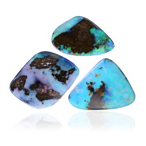 11.92ct Matching Set Solid Boulder Opal by Anderson-Beattie.com