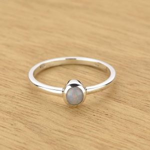 0.27ct Crystal Opal Ring in 925 Sterling Silver Size 7 by Anderson-Beattie.com