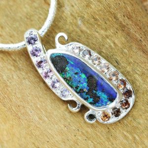 Royal Bluebell Pendant by Anderson-Beattie.com