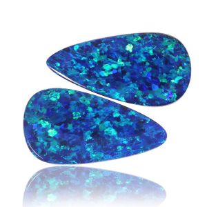 9.98ct Matching Pair Opal Doublet by Anderson-Beattie.com