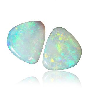 1.92ct Matching Pair Solid Crystal Opal by Anderson-Beattie.com