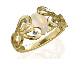 Design # R2389 in 14K Gold w/ Diamonds by Anderson-Beattie.com