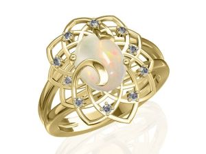 Design # R2402 in 14K Gold w/ Diamonds by Anderson-Beattie.com
