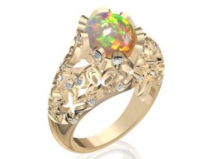 Design # R2429 in 14K Gold w/ Diamonds by Anderson-Beattie.com