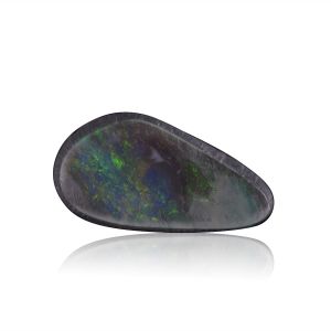2.2ct Australian Solid Black Opal Pear