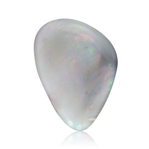 Australian Opal 2.64 Carat White Opal Australian Necklace Stone PASTEL PEACH Pink Iridescent Genuine Gemstone Mintabie Mine