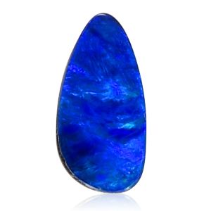 Australian Opal Doublet 0.9 Carat Hot Purple Raindrop Cabochon