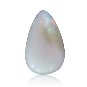 Australian White Opal Pear Cabochon 2.26 Carat Marble Orange Green loose opal for custom made opal ring pendant white charm