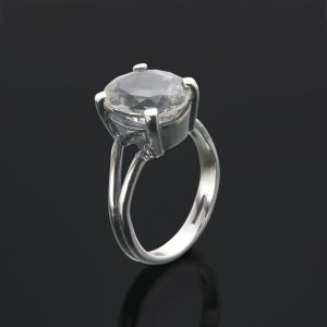 4 carat Herkimer Diamond Ring in 925 Sterling Silver  - Handmade, Unique and One of a Kind by Anderson-Beattie.com