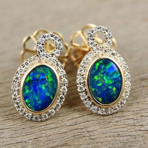 Opal Forest Earrings by Anderson-Beattie.com
