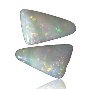 2.68ct Matching pair Solid Boulder Opal by Anderson-Beattie.com