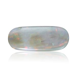 4.33 Carat HOT ORANGE Yellow Iridescent Mintabie Opal Lilac Undertone Long Cushion Opal Natural White Australian Opal gemstone 