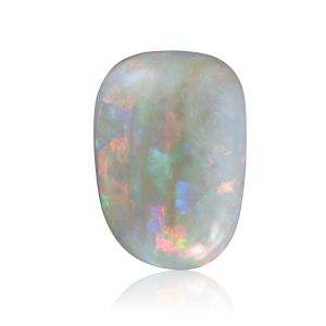 White Opal Necklace Stone Freeform cabochon Multicolor Natural gemstone 3.84 Carat Opal Jewelry Orange Iridescent