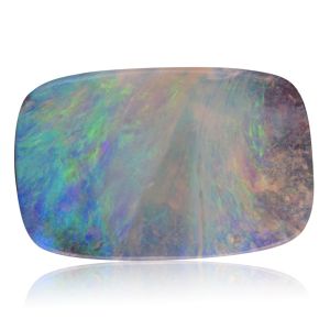 Personalized Opal Bracelet Iridescent Tides Semi-Transparent Boulder Opal 5.7 Carat Australian Opal Necklace boucles doreille