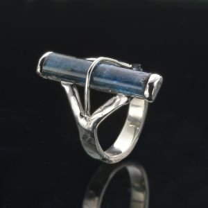 3.4 Kyanite Ring in 925 Sterling Silver  - Handmade, Unique and One of a Kind by Anderson-Beattie.com