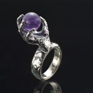 37 Carat Amethyst Ring in 925 Sterling Silver  - Handmade, Unique and One of a Kind by Anderson-Beattie.com